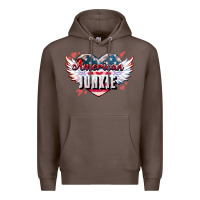 Coffee American junkie Premium Hoodie - NancyCooperArtShop