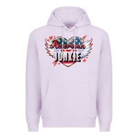 Lilac American junkie Premium Hoodie - NancyCooperArtShop