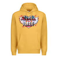 Mustard American junkie Premium Hoodie - NancyCooperArtShop