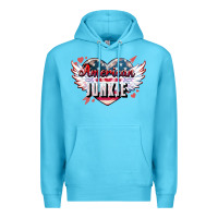 Ocean Blue American junkie Premium Hoodie - NancyCooperArtShop