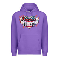 Purple American junkie Premium Hoodie - NancyCooperArtShop