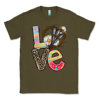Army Green Love crown of thorns Easter Day Classic Tee - CowGirlArtShop