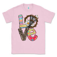 Bubblegum Pink Love crown of thorns Easter Day Classic Tee - CowGirlArtShop