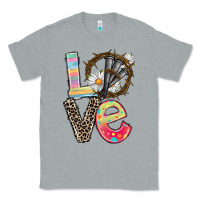 Heather Grey Love crown of thorns Easter Day Classic Tee - CowGirlArtShop