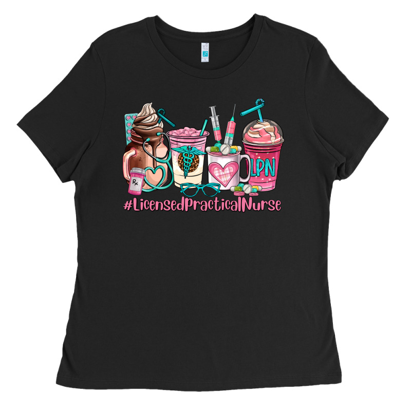 Licensed Practical Nurse  Coffee Cup Ladies Tee by AdoDesignShop | Teevron