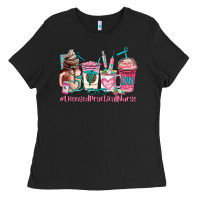 Black licensed practical nurse  coffee cup Ladies Tee - AdoDesignShop