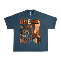 Midnight Navy one month can't hold our history Urban Heavy Tee - Zillion Design Studio