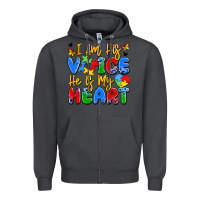 Smoke i am his voice he is my heart Zipper Hoodie - JahusDesignShop