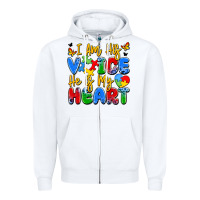 White i am his voice he is my heart Zipper Hoodie - JahusDesignShop