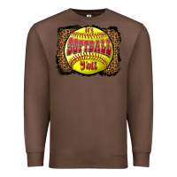 Chestnut it's softball y'all Premium Sweatshirt - LillyAllenDesigns