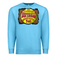 Ocean Blue it's softball y'all Premium Sweatshirt - LillyAllenDesigns
