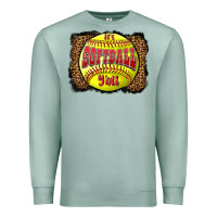 Seafoam it's softball y'all Premium Sweatshirt - LillyAllenDesigns