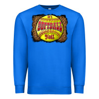 True Royal it's softball y'all Premium Sweatshirt - LillyAllenDesigns