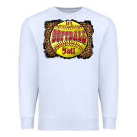 White it's softball y'all Premium Sweatshirt - LillyAllenDesigns