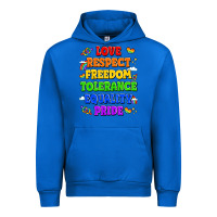 Cobalt love respect freedom tolerance equality pride Urban Hoodie - LillyAllenDesigns