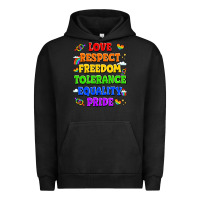 Pigment Black love respect freedom tolerance equality pride Urban Hoodie - LillyAllenDesigns