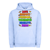 Pigment Grape Ice love respect freedom tolerance equality pride Urban Hoodie - LillyAllenDesigns