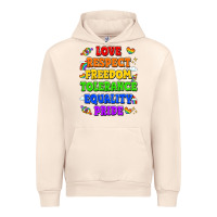 Sandshell love respect freedom tolerance equality pride Urban Hoodie - LillyAllenDesigns