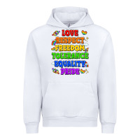 White love respect freedom tolerance equality pride Urban Hoodie - LillyAllenDesigns