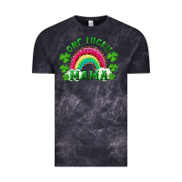Cloud Black st patrick's day one lucky mama Vintage Tee - RanaPortraitStore
