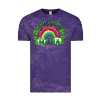 Cloud Purple st patrick's day one lucky mama Vintage Tee - RanaPortraitStore