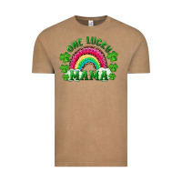 St Patrick's Day One Lucky Mama Vintage Tee | Teevron