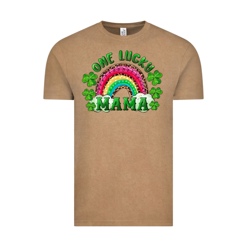 St Patrick's Day One Lucky Mama Vintage Tee by RanaPortraitStore | Teevron