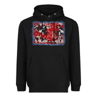 Black bandana cowhide denim background Heavyweight Hoodie - AdoDesignShop