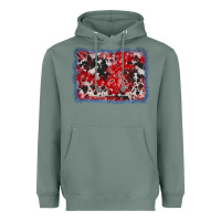 Sage bandana cowhide denim background Heavyweight Hoodie - AdoDesignShop