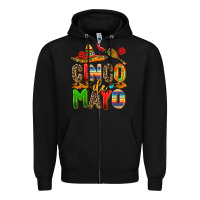 Black cinco de mayo Zipper Hoodie - AdoDesignShop