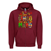 Burgundy cinco de mayo Zipper Hoodie - AdoDesignShop