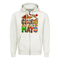 Oatmeal Heather cinco de mayo Zipper Hoodie - AdoDesignShop