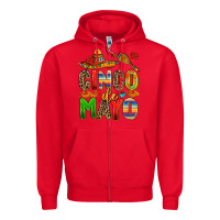 Red cinco de mayo Zipper Hoodie - AdoDesignShop