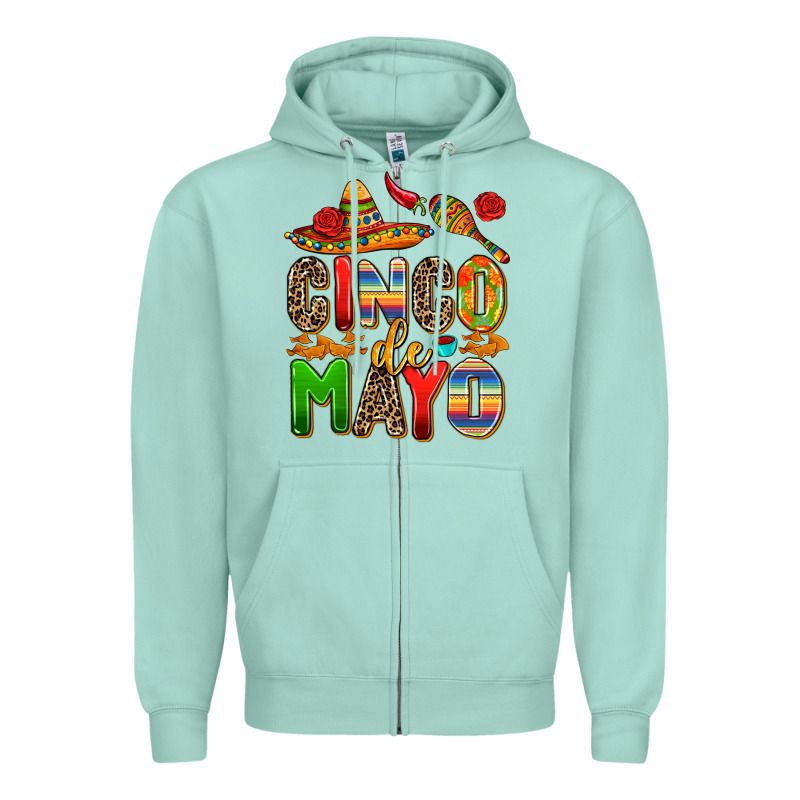 Cinco De Mayo Zipper Hoodie by AdoDesignShop | Teevron