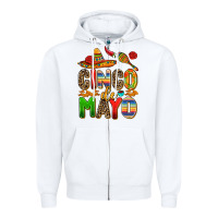White cinco de mayo Zipper Hoodie - AdoDesignShop