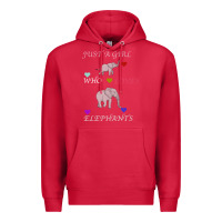 Cardinal Just A Girl Who Loves Elephants Premium Hoodie - Bettercallsaul
