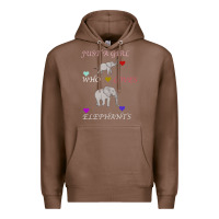 Just A Girl Who Loves Elephants Premium Hoodie | Teevron
