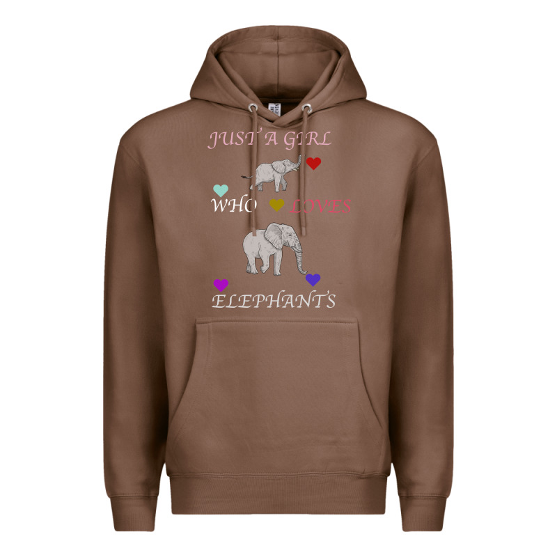 Just A Girl Who Loves Elephants Premium Hoodie by Bettercallsaul | Teevron