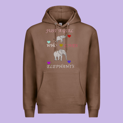 Just A Girl Who Loves Elephants Premium Hoodie Designed By Bettercallsaul