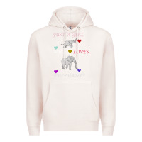 Pale Pink Just A Girl Who Loves Elephants Premium Hoodie - Bettercallsaul