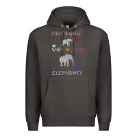 Smoke Just A Girl Who Loves Elephants Premium Hoodie - Bettercallsaul