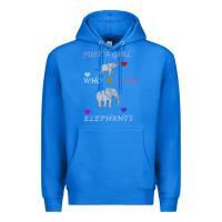 True Royal Just A Girl Who Loves Elephants Premium Hoodie - Bettercallsaul