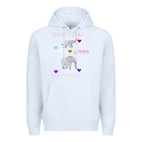 White Just A Girl Who Loves Elephants Premium Hoodie - Bettercallsaul