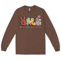 Chestnut peace love easter Long Sleeve Tee - AdoDesignShop