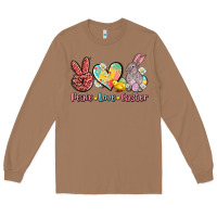 Toasted Coconut peace love easter Long Sleeve Tee - AdoDesignShop