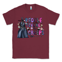 Burgundy people give me the creeps Classic Tee - CowhideDigitalArt