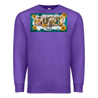 Purple western love nurse license plate template Premium Sweatshirt - BarkalooDesign