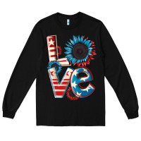 Black Love 4th of July Long Sleeve Tee - CowGirlArtShop