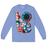Colony Blue Love 4th of July Long Sleeve Tee - CowGirlArtShop