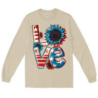 Mushroom Love 4th of July Long Sleeve Tee - CowGirlArtShop
